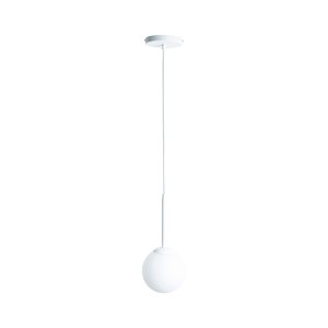 Lustre Pendente Jabuticaba /1 Globo de Vidro - Branco