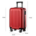 Ver imagem 7 de Mala Viagem Bordo Padrao Anac 4 Rodinhas 360 Cadeado Executivo Aviao Vermelha