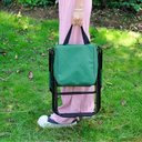 Ver imagem 4 de Cadeira Camping Dobrável com Bolsa Organizador, Banqueta Portátil, Mochila para Pesca e Praia, Banqu