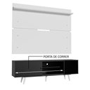 Ver imagem 5 de Rack Madesa Dubai e Painel para Tv até 65 Polegadas com Pés - Preto/branco 8n09