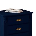 Ver imagem 4 de Mesa de Cabeceira 4 Gavetas Pés Luiz Xv Hannover 60817 - Azul Petróleo