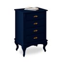 Ver imagem 1 de Mesa de Cabeceira 4 Gavetas Pés Luiz Xv Hannover 60817 - Azul Petróleo