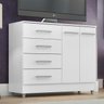 Comoda Gisele 4 Gavs 2 Portas Branco - 3