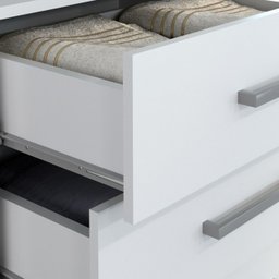 Comoda Gisele 4 Gavs 2 Portas Branco - 4