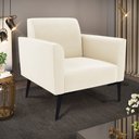 Ver imagem 2 de Kit 2 Poltronas Pés Villach Marisa Veludo D03 - D'Rossi Bege