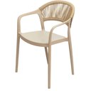 Ver imagem 2 de Kit 4 Cadeiras com Braço Área Externa Juna Or Design Polipropileno Fendi Corda Ratan Sintético