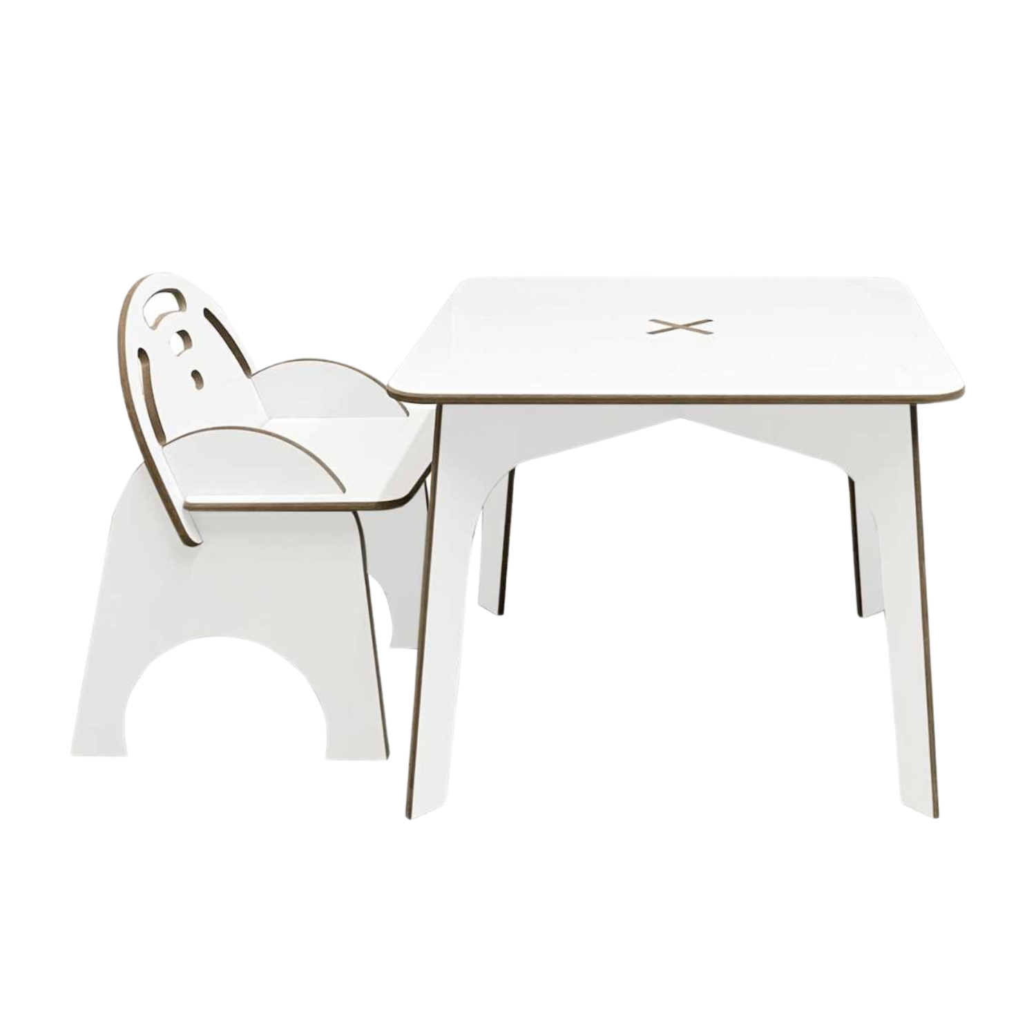 Kit Mesa Infantil com Cadeira Encosto Apoio Atividades Didática Refeição Educativa Brincar Desenhar - 3