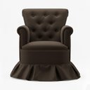 Ver imagem 2 de Poltrona Balanço Amentação Quarto Confortável Descanso Sala Leitura Suede Marrom