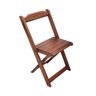 Conjunto Dobrável Mesa de Madeira 70cm Redonda com 4 Cadeiras Imbuia - Tarimatã - 3