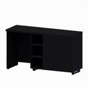 Ver imagem 2 de Armário Frigobar Embutir Esquerdo Industrial 2 Portas 180cm Corporate Preto