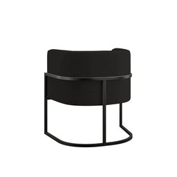 Kit 2 Poltronas + Sofá 2 Lugares Base de Metal Black Balaqui Preto - 6