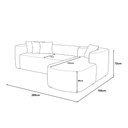 Ver imagem 3 de Sofá Orgânico Módulo Curvo Siena 2,6MTS Boucle Verde Oliva - Vimont Moveis