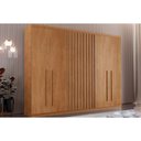 Ver imagem 1 de Guarda Roupa Casal 6 Portas e 4 Gavetas Denver Naturale - Rufato