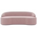 Ver imagem 3 de Sofá 3 Lugares Curvo Sala de Estar Living Lótus D02 Veludo Rosê 210 cm C-305 - Lyam Lyam Decor