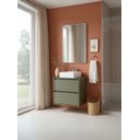 Ver imagem 1 de Gabinete para Banheiro com Cuba e Espelheira 60cm Mdf Verde Dubai - On Móveis