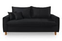 Ver imagem 4 de Sofa Living com Bau Multiuso 3 Lugares Suede Pes em Madeira: Preto