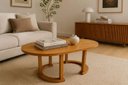 Ver imagem 4 de Mesa de Centro Adelle Madeira Maciça Cor Nozes Envernizada Estilo Moderna Casa Decorada Mesa Baixa