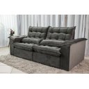 Ver imagem 5 de Sofá Retrátil e Reclinável Ipanema 1,80m em Tecido Veludo C/pillow Nos Braços - Montagem Inclusa:cin