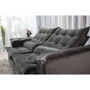 Ver imagem 4 de Sofá Retrátil e Reclinável Ipanema 1,80m em Tecido Veludo C/pillow Nos Braços - Montagem Inclusa:cin