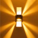 Ver imagem 4 de Arandela Efeito 2 Focos Box Aba Externa Interna Parede St890