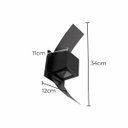 Ver imagem 2 de Arandela Efeito 2 Focos Box Aba Externa Interna Parede St890