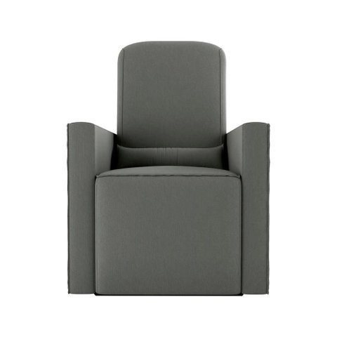 Poltrona de Amamentação com Balaço e Puff Premium Annecy Matrix Cor:suede Cinza