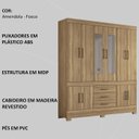 Ver imagem 4 de Guarda Roupa Casal 10 Portas com Espelho 83530el Amendola Touch Demobile