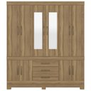 Ver imagem 1 de Guarda Roupa Casal 10 Portas com Espelho 83530el Amendola Touch Demobile