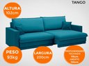 Ver mais imagens de Sofá Tango 2,00M Sem Caixa, Retrátil e Reclinável Velosuede Royal - Netsofás