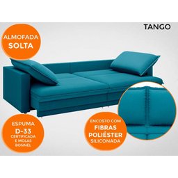 Sofá Tango 2,00M Sem Caixa, Retrátil e Reclinável Velosuede Royal - Netsofás - 4