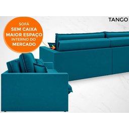 Sofá Tango 2,00M Sem Caixa, Retrátil e Reclinável Velosuede Royal - Netsofás - 3