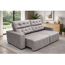 Ver imagem 1 de Sofá Retrátil e Reclinável Siena 2.00m Super Pillow - Avelã