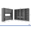 Ver imagem 2 de Quarto Modulado Casal Liga 9PEÇAS 8PTS QM34 Graf Kappesberg