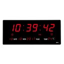 Ver imagem 1 de Relógio Digital Led Parede - Termômetro - Grande - Vermelho