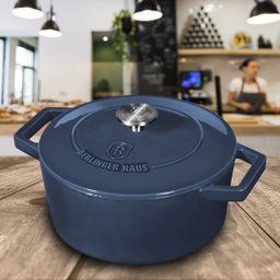 Caçarola Ferro Fundido 24cm 4,3l Aquamarine Berlinger Haus - 9