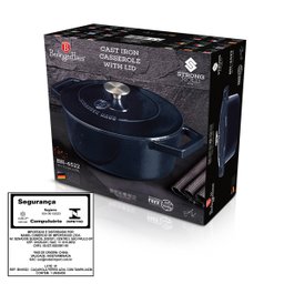 Caçarola Ferro Fundido 24cm 4,3l Aquamarine Berlinger Haus - 5