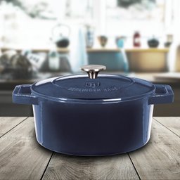 Caçarola Ferro Fundido 24cm 4,3l Aquamarine Berlinger Haus - 3