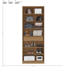 Sapateira Multiuso Estante com Espelho Grife - Nanda Decor:amendola Touch - 6