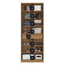 Sapateira Multiuso Estante com Espelho Grife - Nanda Decor:amendola Touch - 8