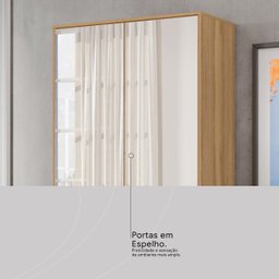 Sapateira Multiuso Estante com Espelho Grife - Nanda Decor:amendola Touch - 9