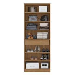 Sapateira Multiuso Estante com Espelho Grife - Nanda Decor:amendola Touch - 4
