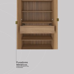 Sapateira Multiuso Estante com Espelho Grife - Nanda Decor:amendola Touch - 10