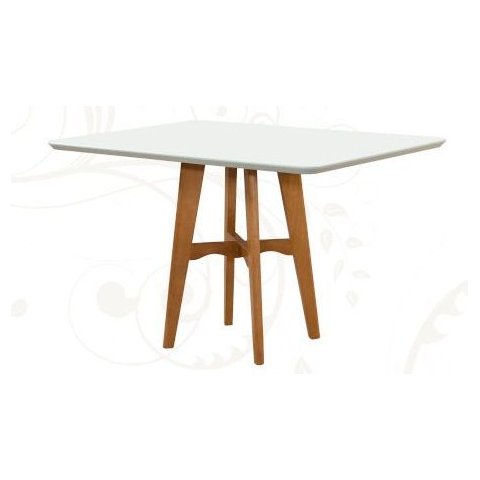 Mesa de Jantar Base de Madeira - Milão-1,20x0,80m- Art Salas