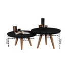 Ver imagem 5 de Mesa de Centro Redonda 2 Peças para Sala Luma - Preto