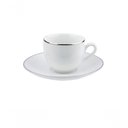 Ver imagem 1 de Xícara de Chá em Porcelana Legacy Silver 220ml L?Hermitage Branca