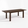 Mesa de Jantar com Extensor 160/240 x 90cm - Madeira maciça - 1