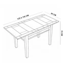 Ver imagem 3 de Mesa Extensível Cozinha Gourmet com Cerâmica 110cm Gran W02 Imbuia - Lyam Decor