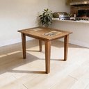 Ver imagem 2 de Mesa Extensível Cozinha Gourmet com Cerâmica 110cm Gran W02 Imbuia - Lyam Decor