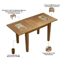 Ver imagem 4 de Mesa Extensível Cozinha Gourmet com Cerâmica 110cm Gran W02 Imbuia - Lyam Decor