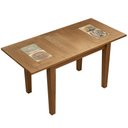 Ver imagem 1 de Mesa Extensível Cozinha Gourmet com Cerâmica 110cm Gran W02 Imbuia - Lyam Decor